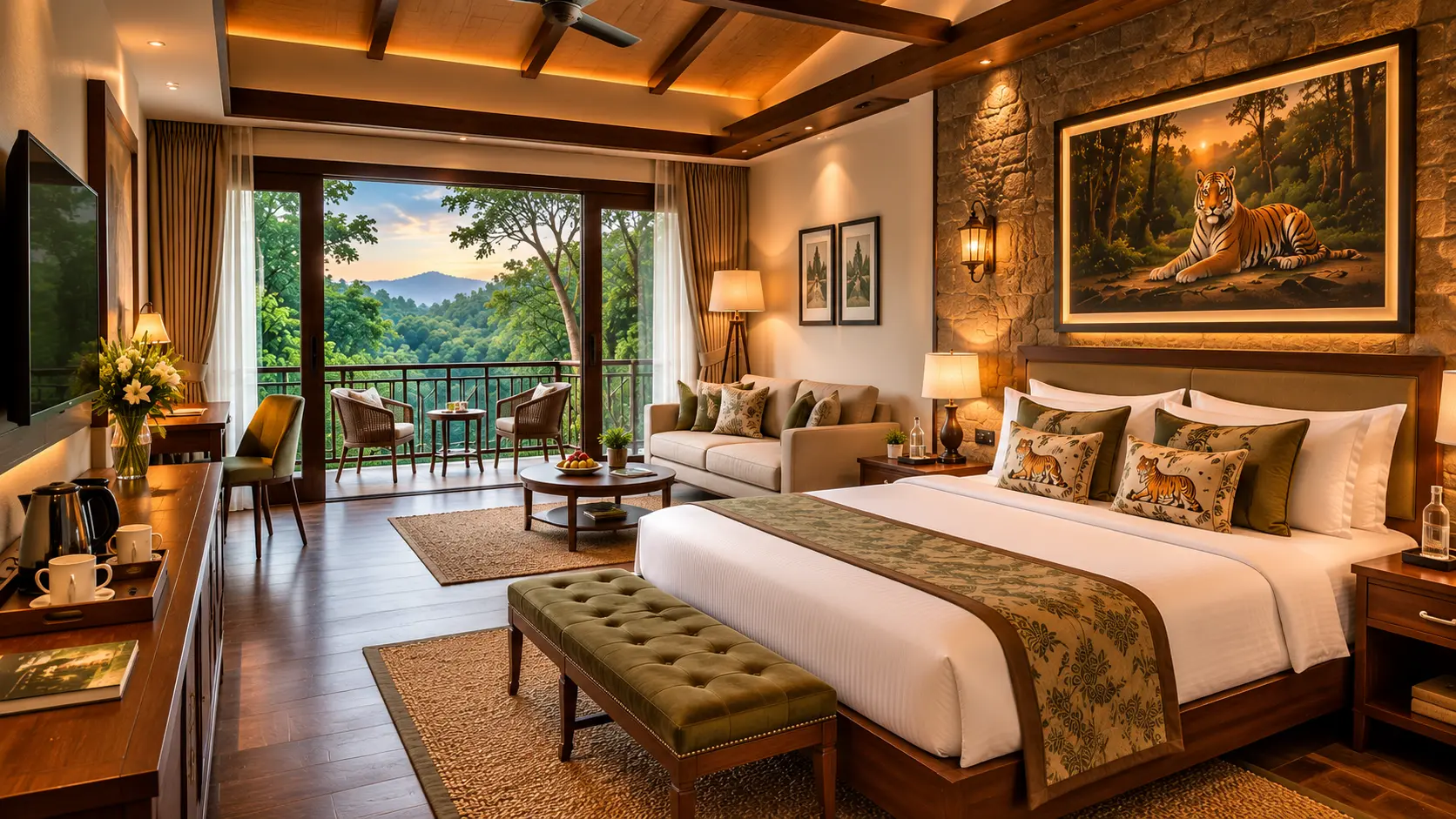 Super Deluxe Room with pool view and premium interior