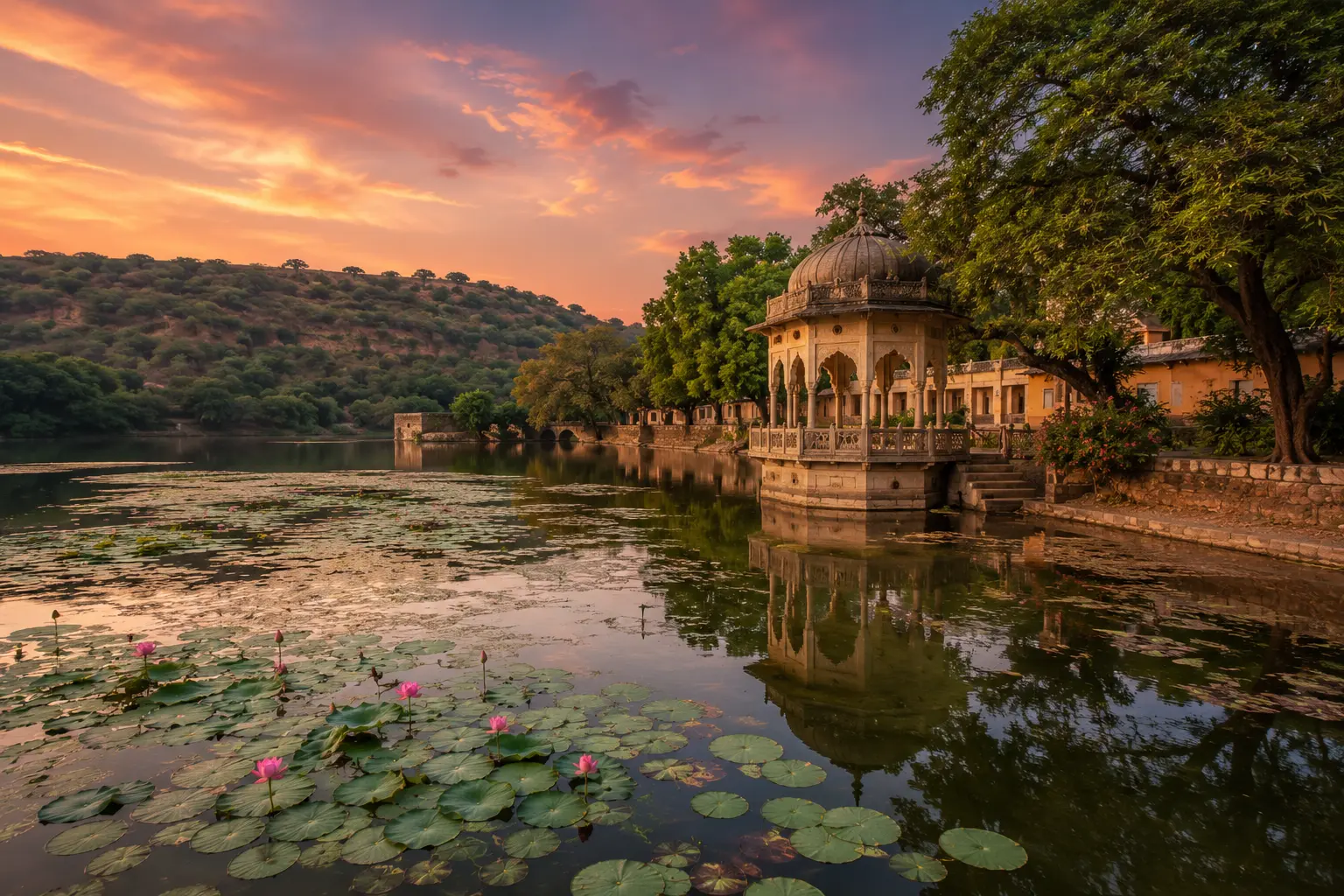 Padam Talao lake inside Ranthambore National Park
